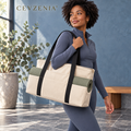 𝑪𝑬𝑽𝒁𝑬𝑵𝑰𝑨™ Canvas Line Yoga Mat Tote Bag | Studio Carryall with Exterior Mat Sleeve