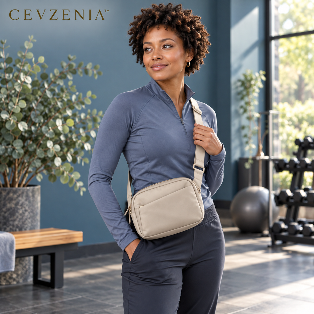 𝑪𝑬𝑽𝒁𝑬𝑵𝑰𝑨™ Studio 8L Crossbody Gym Bag | Compact Zip-Top Workout Essentials Bag