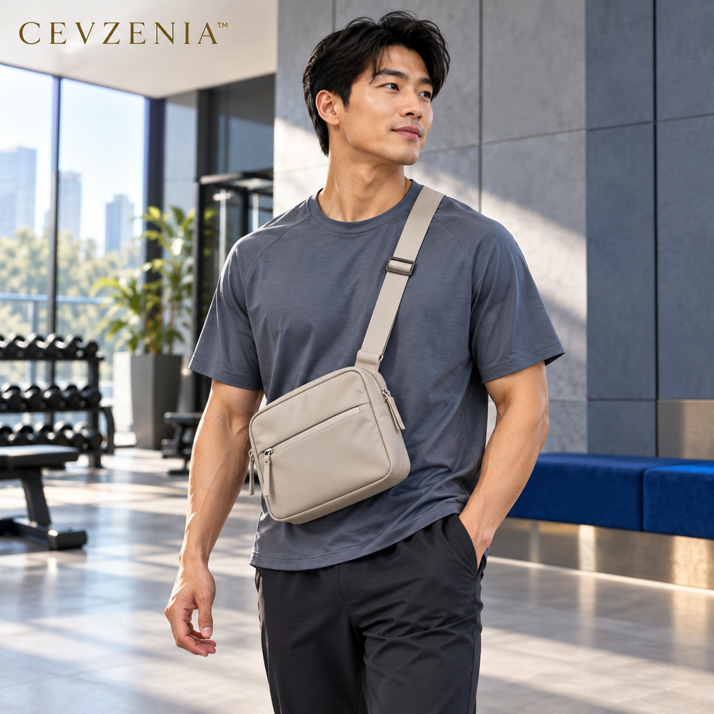 𝑪𝑬𝑽𝒁𝑬𝑵𝑰𝑨™ Studio 8L Crossbody Gym Bag | Compact Zip-Top Workout Essentials Bag