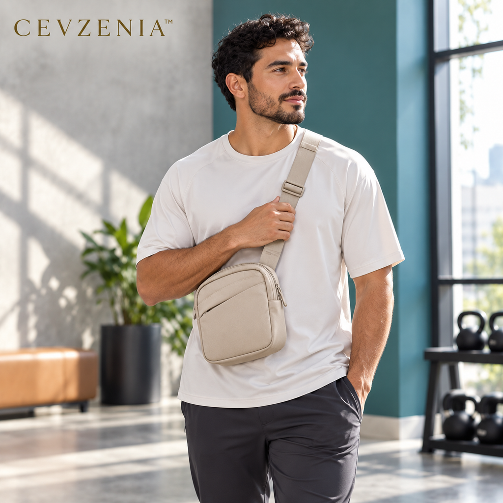 𝑪𝑬𝑽𝒁𝑬𝑵𝑰𝑨™ Studio 8L Crossbody Gym Bag | Compact Zip-Top Workout Essentials Bag